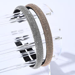 Korean fashion pave setting rhinestone padded headband