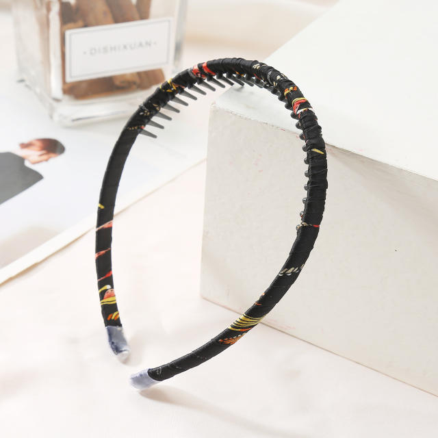 Occident fashion easy matach leopard grain zig zag headband