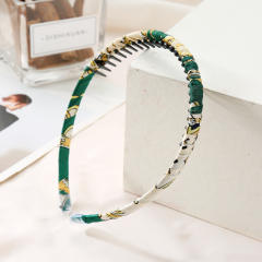 Occident fashion easy matach leopard grain zig zag headband