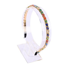 Korean fashion easy match color crystal beads headband