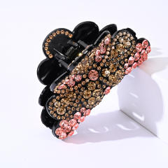 Korean fashion pave setting rhinestone diamond hair claw clips