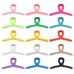 Large size candy color hair claw clips