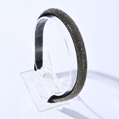 Korean fashion pave setting rhinestone padded headband