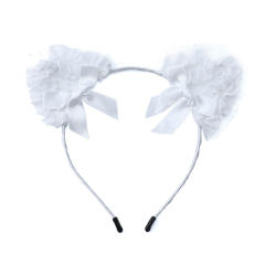 Sexy black lace cat ear headband