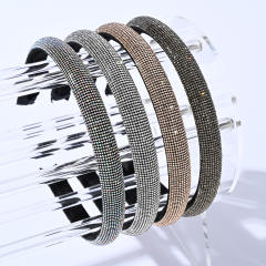 Korean fashion pave setting rhinestone padded headband