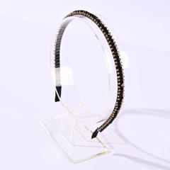 Korean fashion easy match color crystal beads headband