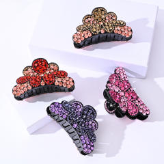 Korean fashion pave setting rhinestone diamond hair claw clips