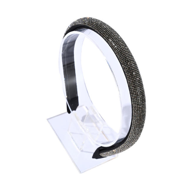 Korean fashion pave setting rhinestone padded headband