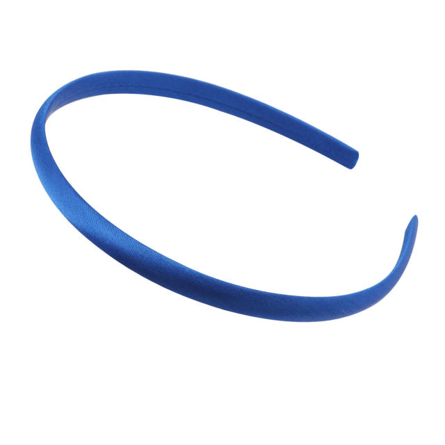 1cm plain color satin headband