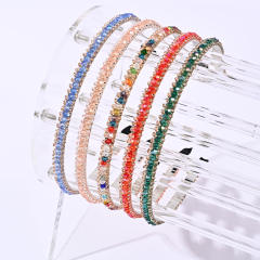 Korean fashion easy match color crystal beads headband