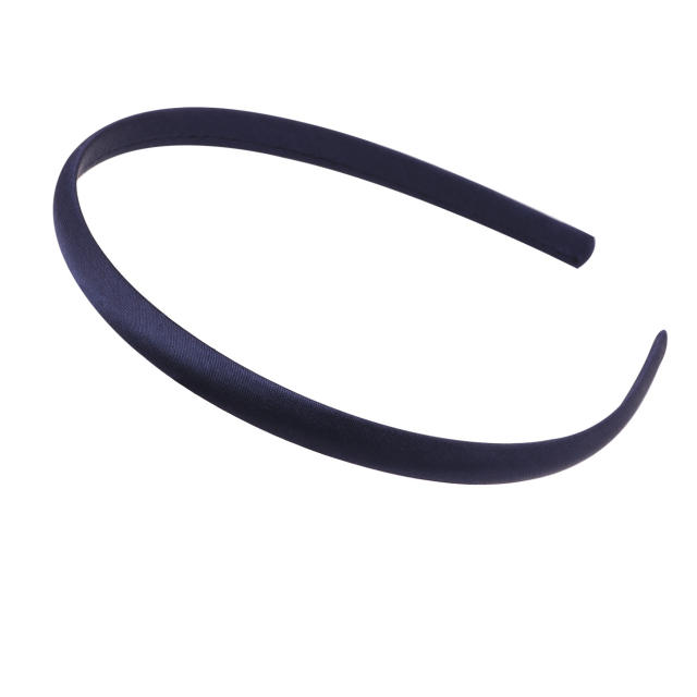 1cm plain color satin headband