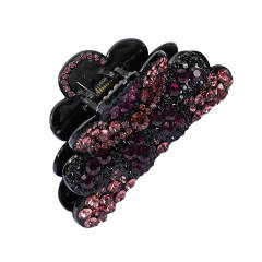 Korean fashion pave setting rhinestone diamond hair claw clips