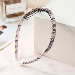 Occident fashion easy matach leopard grain zig zag headband