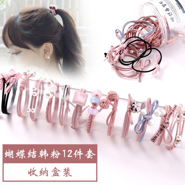 Korean fashion hair ties set