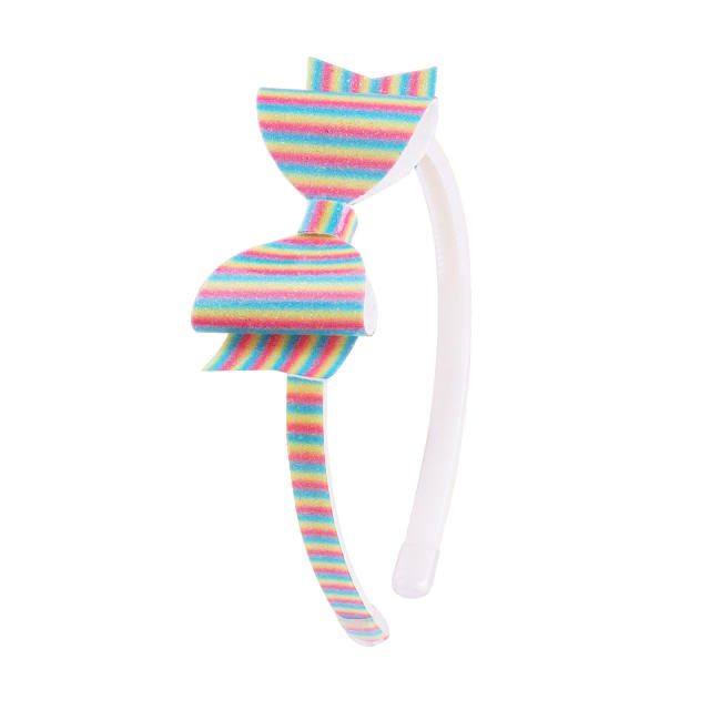 Little princess colorful bow headband hair clips