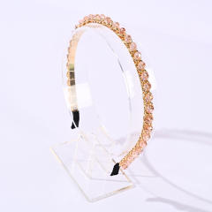 Korean fashion easy match color crystal beads headband