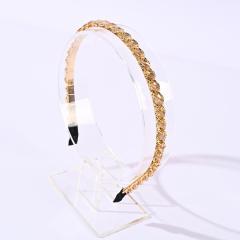Korean fashion easy match color crystal beads headband