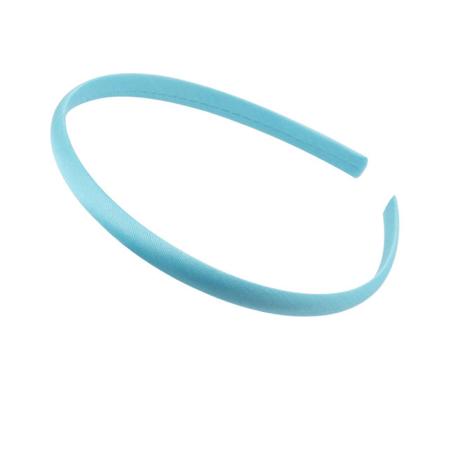 1cm plain color satin headband