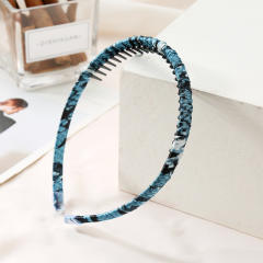Occident fashion easy matach leopard grain zig zag headband