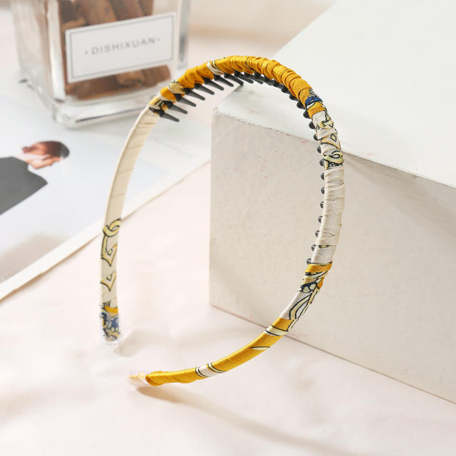 Occident fashion easy matach leopard grain zig zag headband