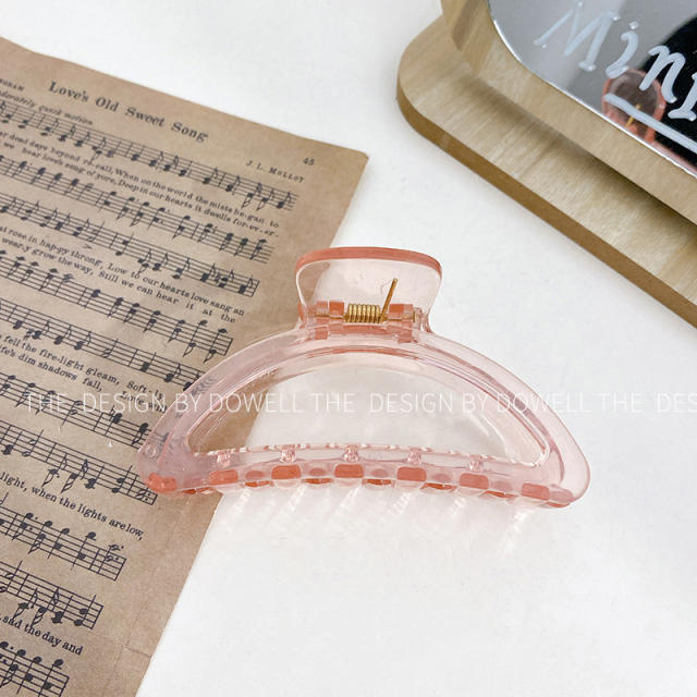 Korean fashion candy color spring clear hair claw clips