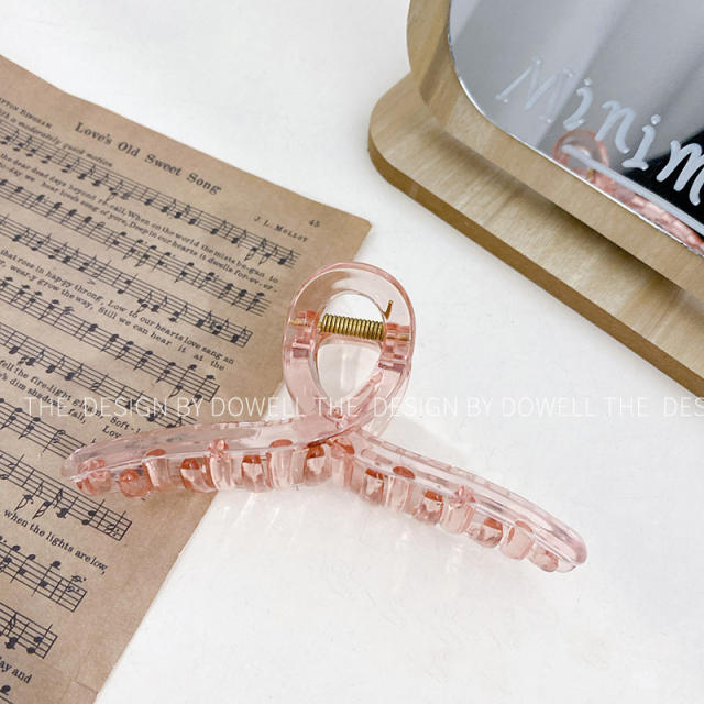 Korean fashion candy color spring clear hair claw clips