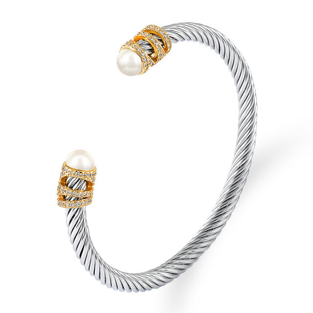Occident fashion hot sale stainless steel wire bangle