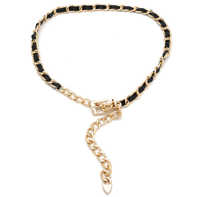 Occident fashion easy match chain belt for women