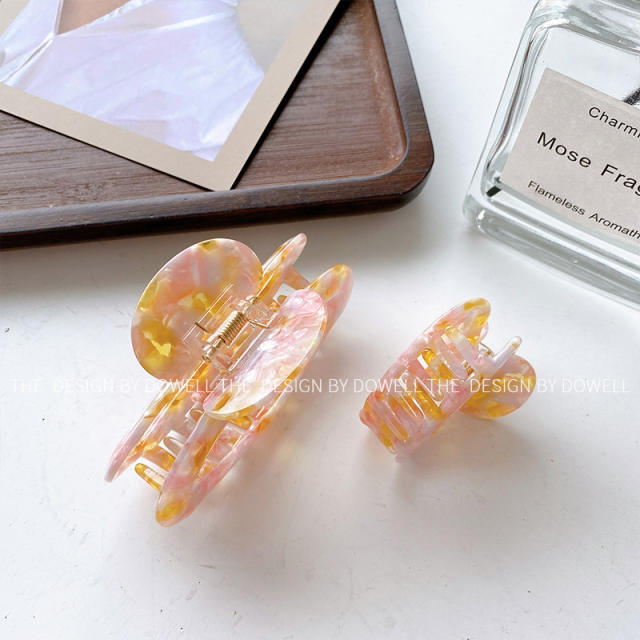 Korean fashion easy match hollow oval shape hair claw clips