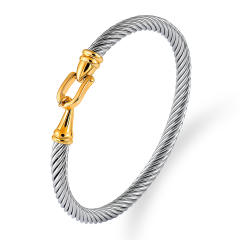 Occident fashion hot sale stainless steel wire bangle