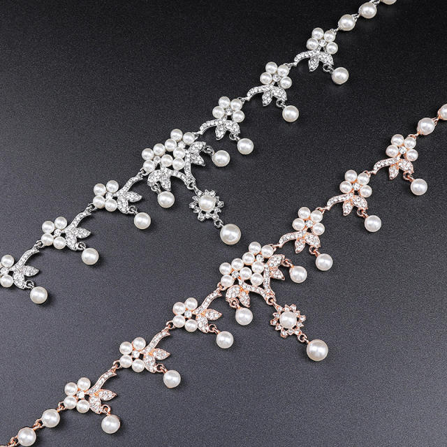 Occident fashion faux pearl wedding jewelry set