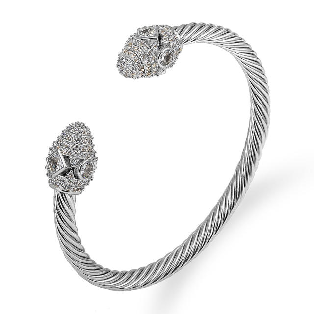 Occident fashion hot sale stainless steel wire bangle