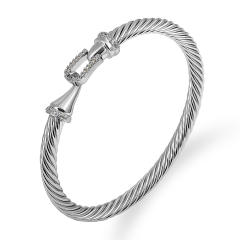 Occident fashion hot sale stainless steel wire bangle