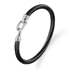 Occident fashion hot sale stainless steel wire bangle