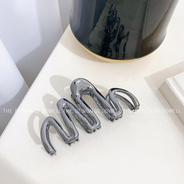 Occident fashion alloy material unique hair claw clips