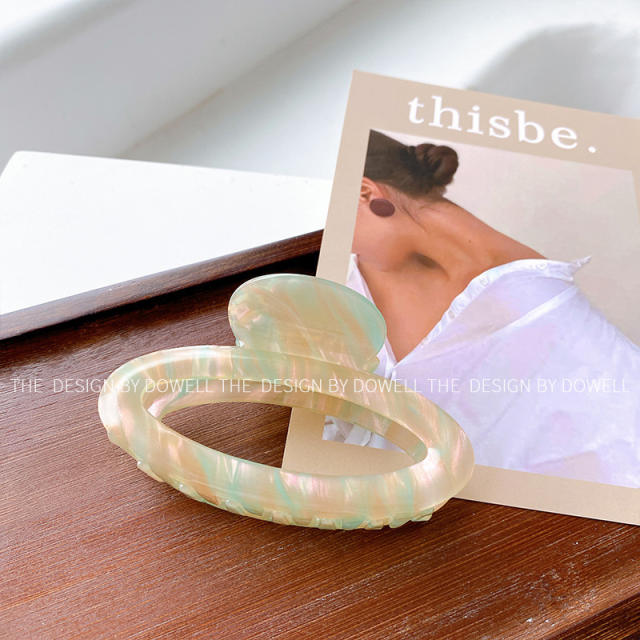 Korean fashion easy match hollow oval shape hair claw clips