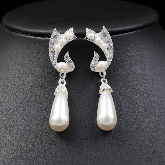 Hot sale easy match faux pearl jewelry set