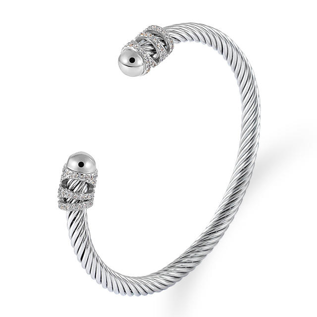 Occident fashion hot sale stainless steel wire bangle