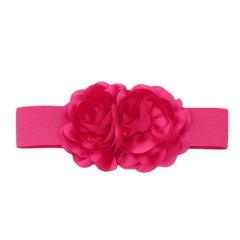 Fashionable fabric flower elastic corset belt for women