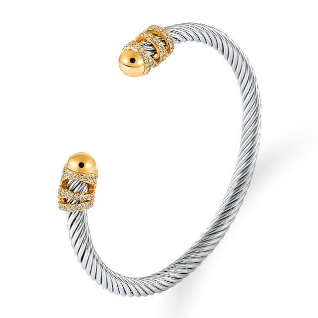 Occident fashion hot sale stainless steel wire bangle