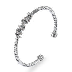 Occident fashion hot sale stainless steel wire bangle