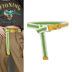 Korean fashion youth double D-ring canvas belt
