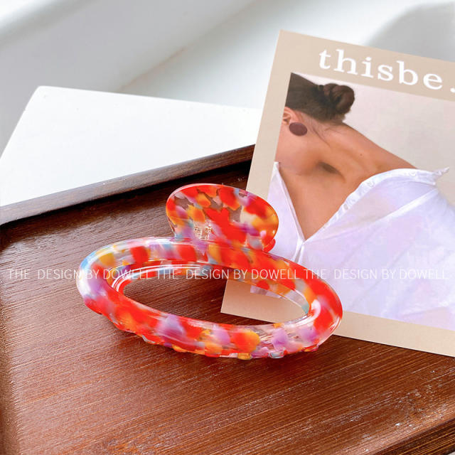 Korean fashion easy match hollow oval shape hair claw clips