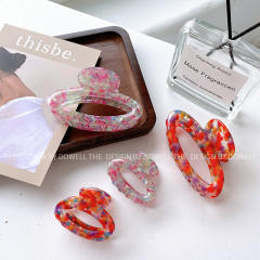 Korean fashion easy match hollow oval shape hair claw clips