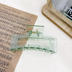 Korean fashion candy color spring clear hair claw clips