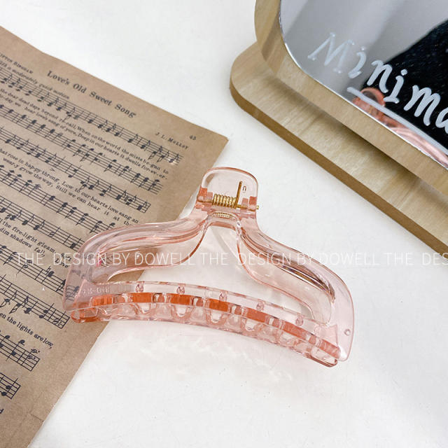 Korean fashion candy color spring clear hair claw clips