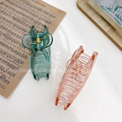 Korean fashion candy color spring clear hair claw clips
