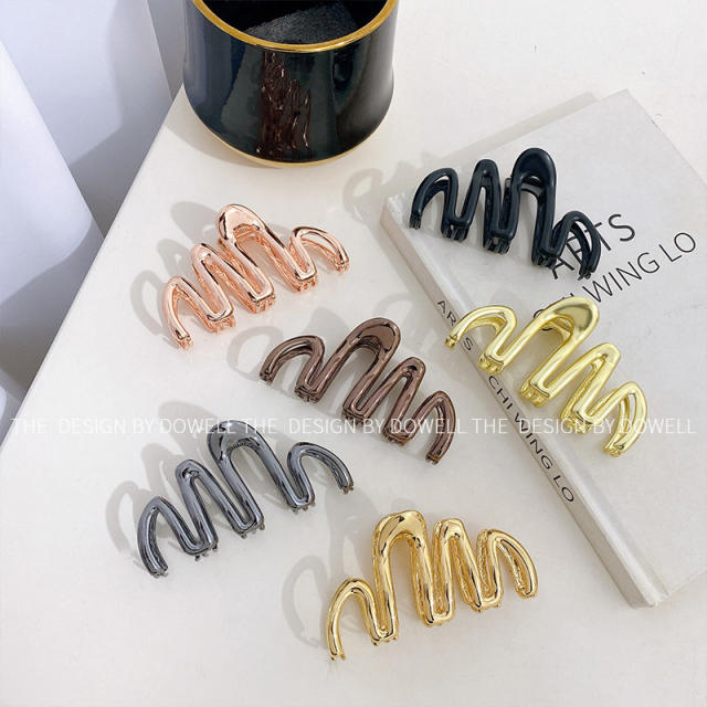 Occident fashion alloy material unique hair claw clips