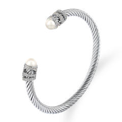 Occident fashion hot sale stainless steel wire bangle