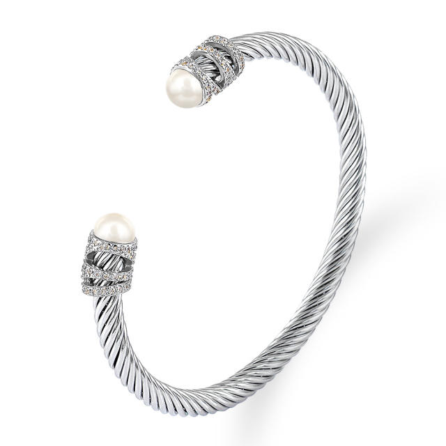 Occident fashion hot sale stainless steel wire bangle